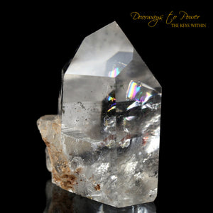 Brookite in Manifestation Quartz Crystal Point