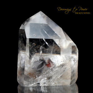 Brookite in Manifestation Quartz Crystal Point