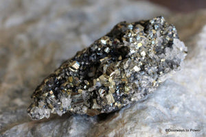 Shamanic Power Cluster w/ Galena, Quartz, Pyrite