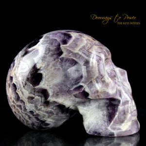 Chevron Amethyst Crystal Skull 'Mouth of God' by Leandro De Souza