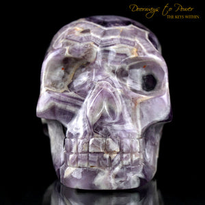 Chevron Amethyst Crystal Skull 'Mouth of God' by Leandro De Souza