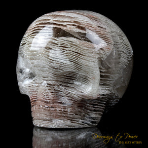 Chlorite in Quartz Magical Child Crystal Skull