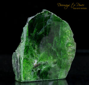 Chrome Diopside Crystal Altar Stone