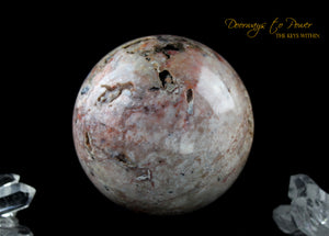 Cinnazez Azeztulite Gemstone Sphere 3.5"