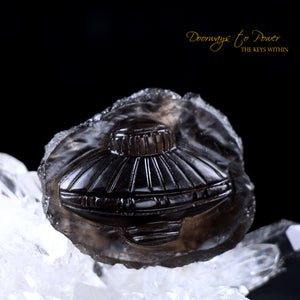Cintamani Stone ET Spaceship Crystal Carving 'Celestial Substance'