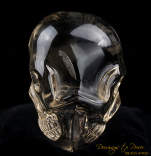 Citrine Twin Quartz Crystal Skull 'Duality' by Leandro