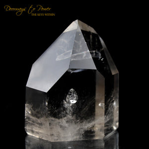 Clear Manifestation Quartz Casa Crystal Point w/ Integration Transmitter