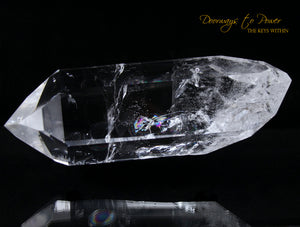 Clear Quartz Double Terminated Master Dow Crystal Wand