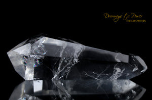 Clear Quartz Double Terminated Master Dow ISIS Crystal Wand