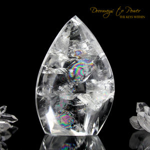 Manifestation Clear Quartz Crystal Sculpture 'The Oracle'