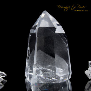 Clear Quartz Phantom Temple Heart Dow Master Crystal