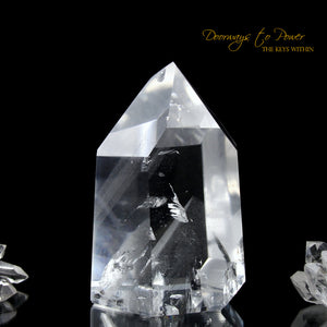 Clear Quartz Phantom Temple Heart Dow Master Crystal