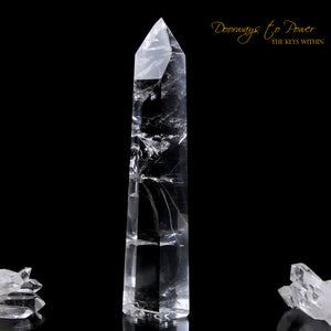 Clear Quartz Temple Heart Dow Master Crystal