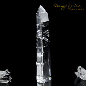 Clear Quartz Temple Heart Dow Master Crystal