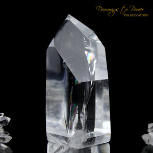 Clear Quartz Temple Heart Dow Master Crystal 'Power Healer'