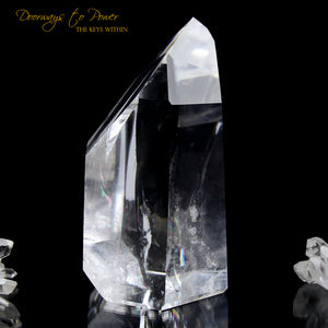 Clear Quartz Temple Heart Dow Master Crystal 'Power Healer'