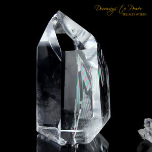 Clear Quartz Temple Heart Dow Master Crystal 'Power Healer'