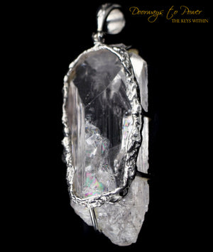 Danburite Crystal Pendant SS 'Angelic Healer'