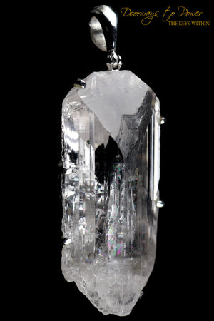 Danburite Crystal Pendant SS 'Angelic Healer'