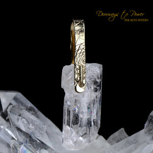 Danburite Light Language Crystal Pendant 14k 'Luminous'