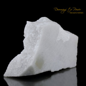 Dio Altissimo White Carrara Marble Quartz Crystal from Italy