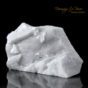 Dio Altissimo White Carrara Marble Quartz Crystal from Italy