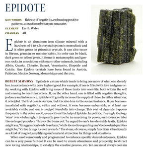 Epidote Metaphysical properties