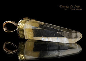 18k Gold Lemurian Light Language Pendant