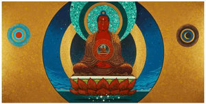 Turquoise Buddha Crystal Carving Talisman