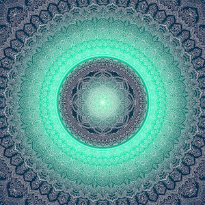 Ethereal Mint Andara Crystal Pendant 14k 'Sacred Resonance' (RESERVED)