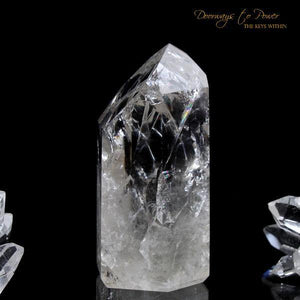 Fire and Ice Rainbow Quartz Point