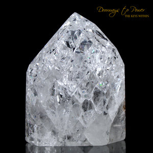 Fire and Ice Rainbow Quartz Point with Rainbows