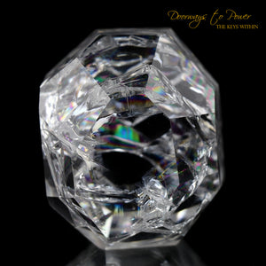 Fire and Ice Rainbow Quartz Crystal 'Clear Light Cube'