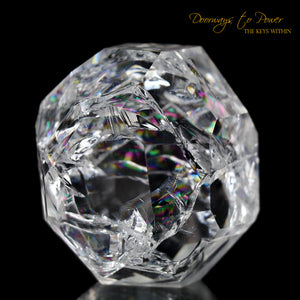 Fire and Ice Rainbow Quartz Crystal 'Clear Light Cube'