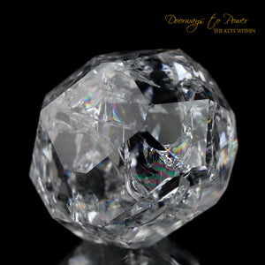 Fire and Ice Rainbow Quartz Crystal 'Clear Light Cube'