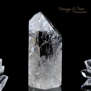 Fire and Ice Rainbow Quartz Point
