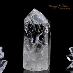 Fire and Ice Rainbow Quartz Point