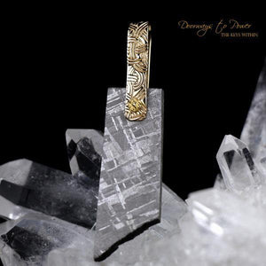 Gibeon Meteorite Light Language Pendant ™ 14k Gold