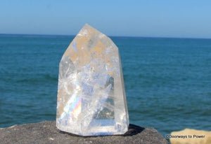 Goddess Lemurian Starseed Quartz Crystal Altar Stone