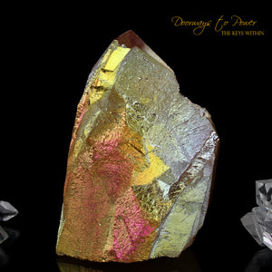 Golden Aura Quartz Lemurian Isis Crystal Record Keeper