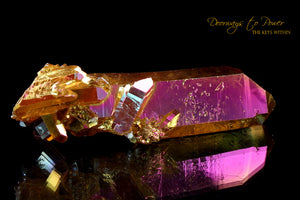 Golden Aura Lemurian Seed Crystal Record Keeper