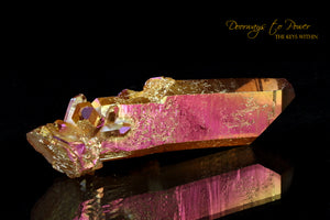 Golden Aura Lemurian Seed Crystal Record Keeper