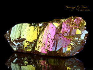 Golden Aura Lemurian Quartz ET Record Keeper Crystal