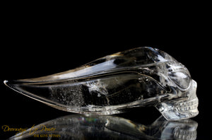 Golden Citrine Quartz 'Atomic' Traveler Crystal Skull