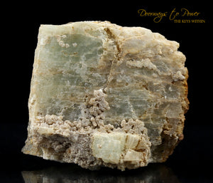 Golden Herderite Crystal Altar Stone