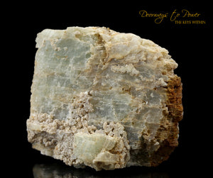 Golden Herderite Crystal Altar Stone