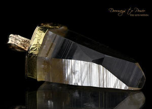 Golden Lemurian Light Language Pendant 14k