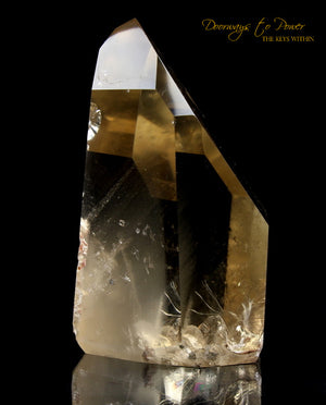 Golden Lemurian Phantom Manifestation Quartz Crystal 'Levels'