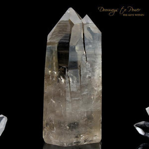 Golden Lemurian Seed Tantric Twin Record Keeper Crystal