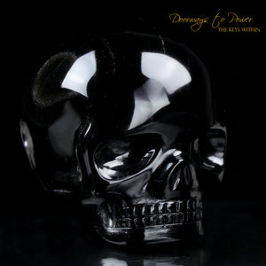 Golden Sheen Obsidian Magical Child Crystal Skull 'New Human' / Hu = Light / Light Man